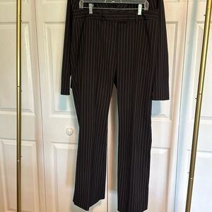 Antonio Melani black w/pinstripes (size 12) Matching blazer listed (size 10)